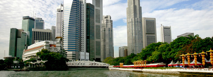 Singapore Business District skyline