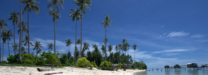 Tropical beach from Malaysian Borneo