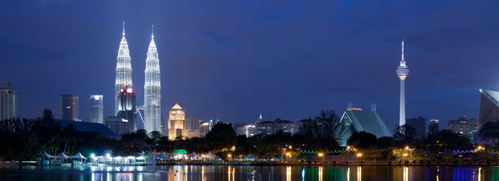 Iconic Petronas Twin Towers, Kuala Lumpur